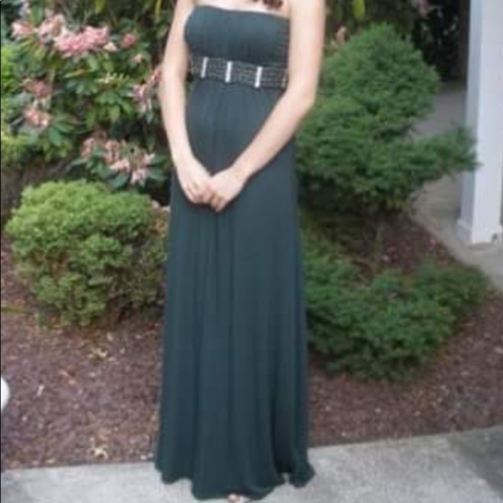Forest green/emerald prom dress